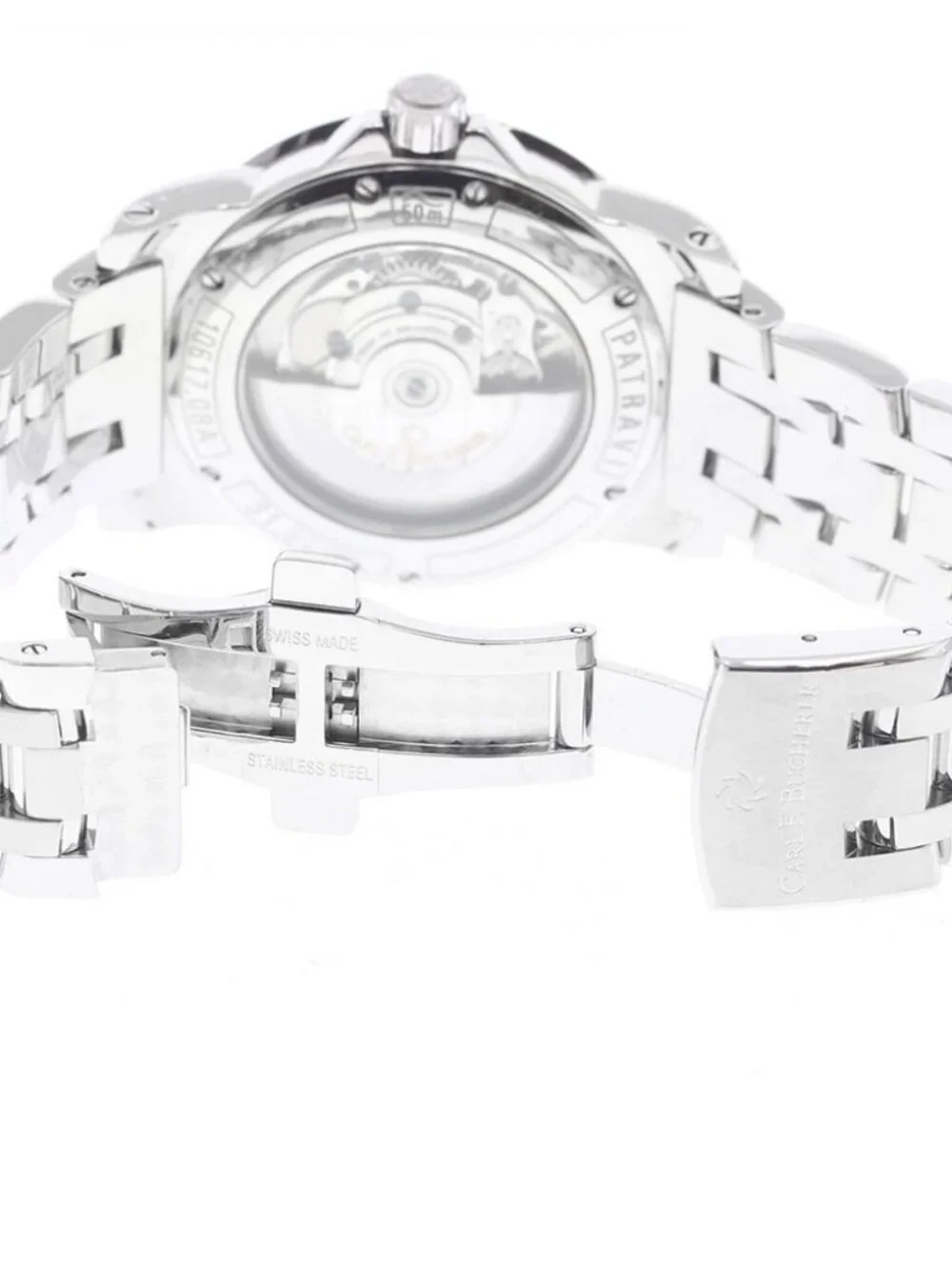 CARL F.BUCHERER Patravi 10617.08A Date Silver Dial Automatic Men's Watch_963354